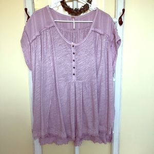 Free People Aster Henley - Lilac